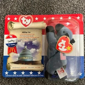 McDonald’s Ty beanie baby tiny vintage NIP LEFTY